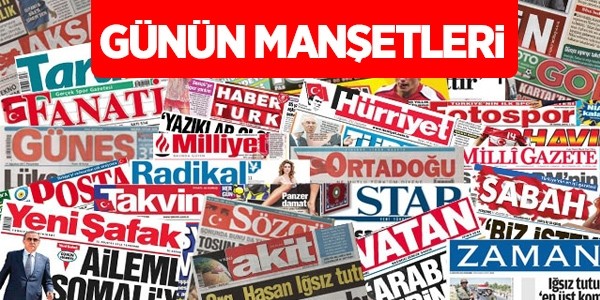 Gazete Manşetleri 04.01.2016