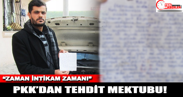 PKK'dan tehdit mektubu !
